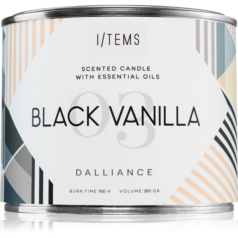 I/TEMS Essential Outdoor Black Vanilla vonkajšia sviečka 380 g