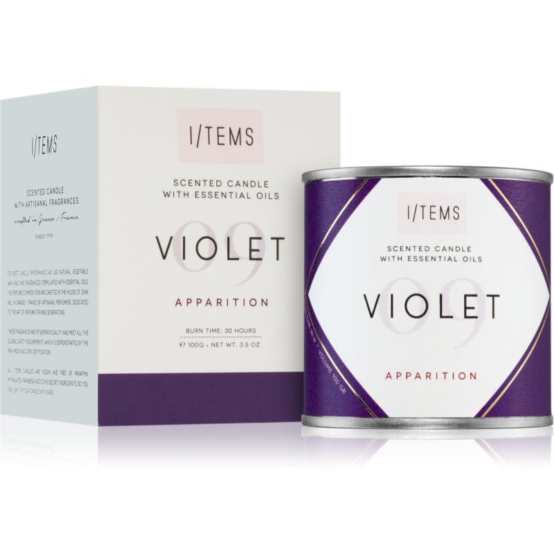 I/TEMS Essential 09 / Violet Scented Candle 100 G