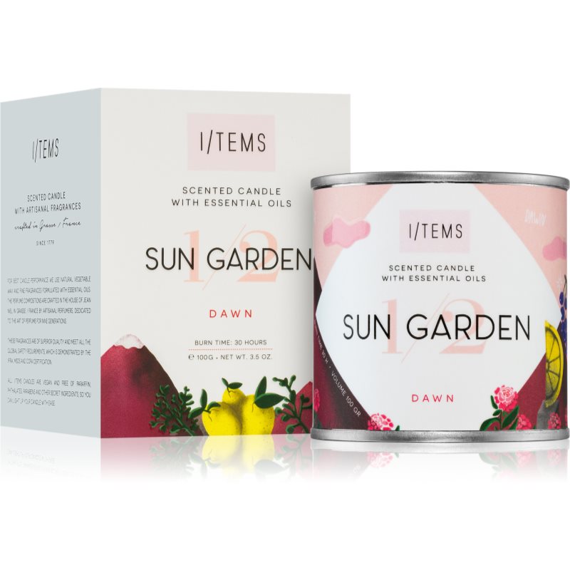 I/TEMS Artist Collection 1/2 Sun Garden Scented Candle 100 G