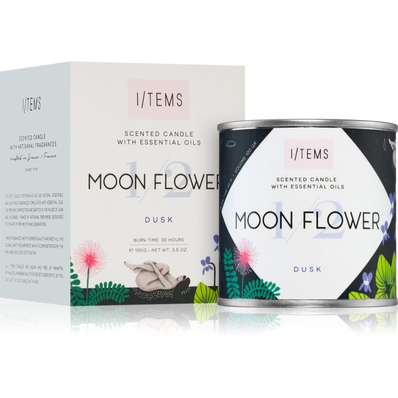 I/TEMS Artist Collection 1/2 Moon Flower Scented Candle 100 G