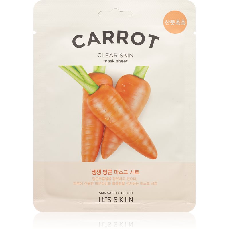 It´s Skin The Fresh Mask Carrot plátenná maska s čistiacim efektom 19 g