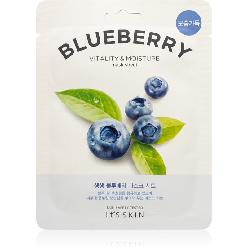 It´s Skin The Fresh Mask Blueberry зволожувальнакосметична марлева маска з відновлювальним ефектом 21 гр