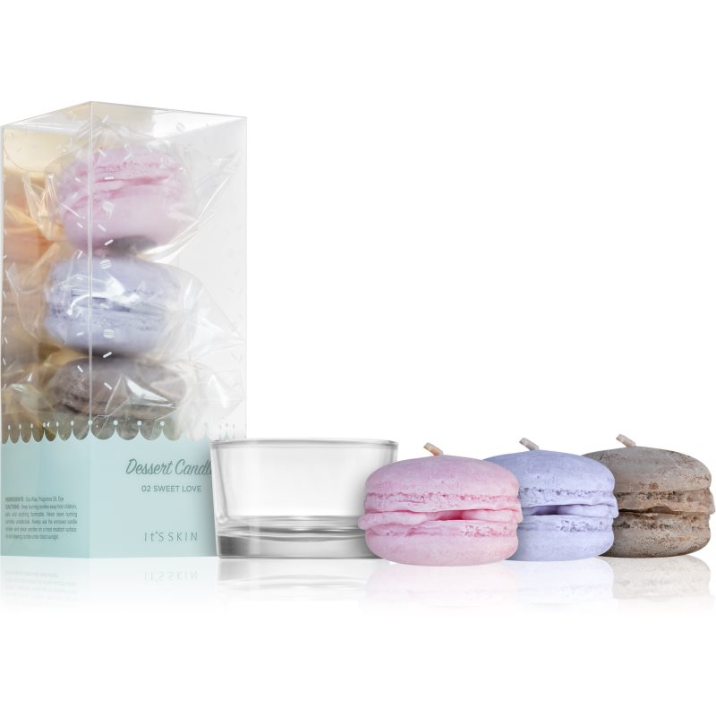 

It´s Skin Dessert Candle Sweet Love чайні свічки 3 шт підставка