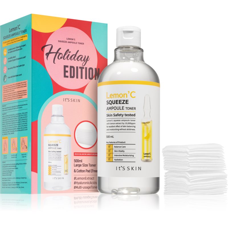 

It´s Skin Lemon' C Squeeze очищуючий тонік-ексфоліант для освітлення та зволоження
