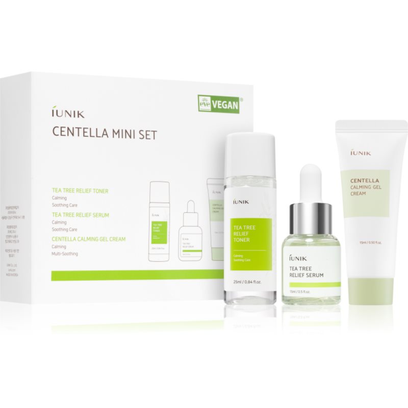 IUNIK Centella Mini Set travel set with soothing effect