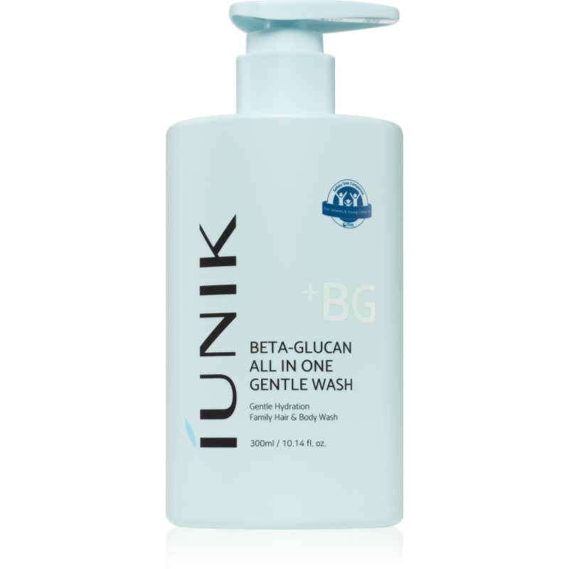 IUNIK Beta Glucan All In One Gentle Wash gentle cleansing foam for face, body and hair 300 ml