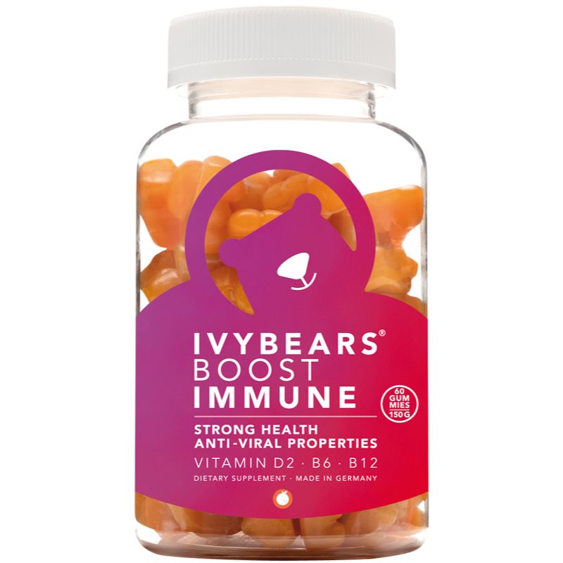 Ivy Bears Boost Immune žuvacie medvedíky na posilnenie imunity 60 ks