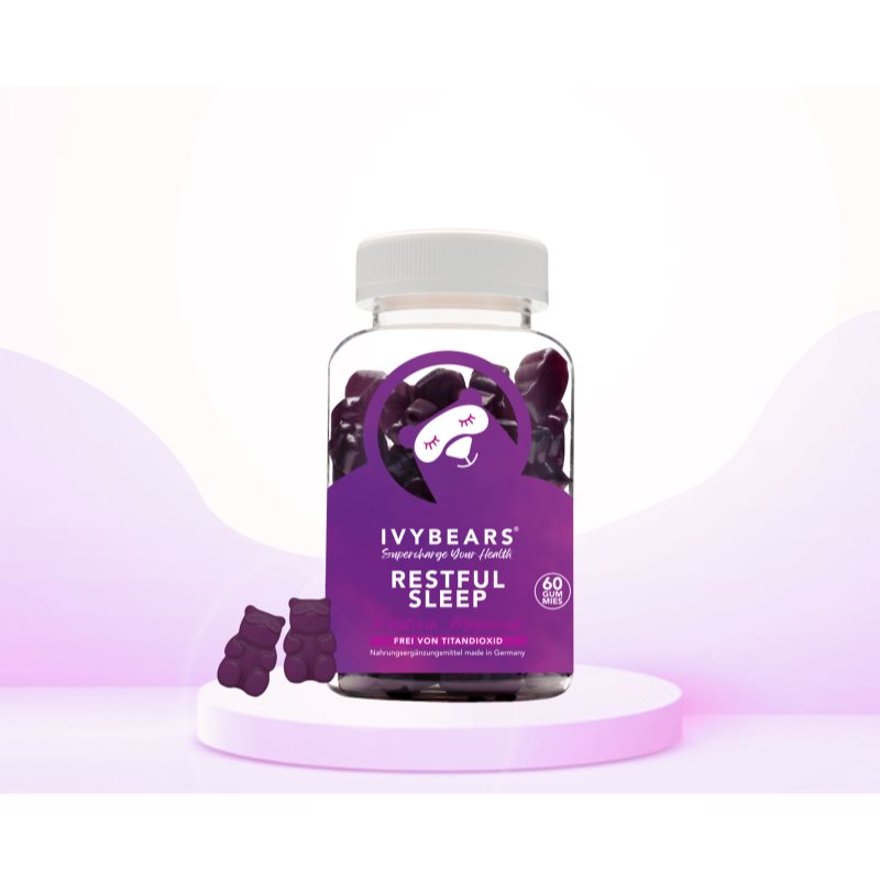 Ivy Bears Restful Sleep gumoví medvídci pro klidný spánek 192 g (obrázek 3)