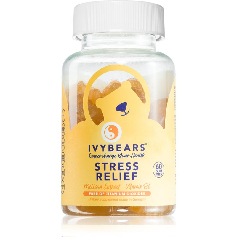 Ivy Bears Stress Relief žuvacie mäkké tobolky pre duševnú pohodu 60 ks