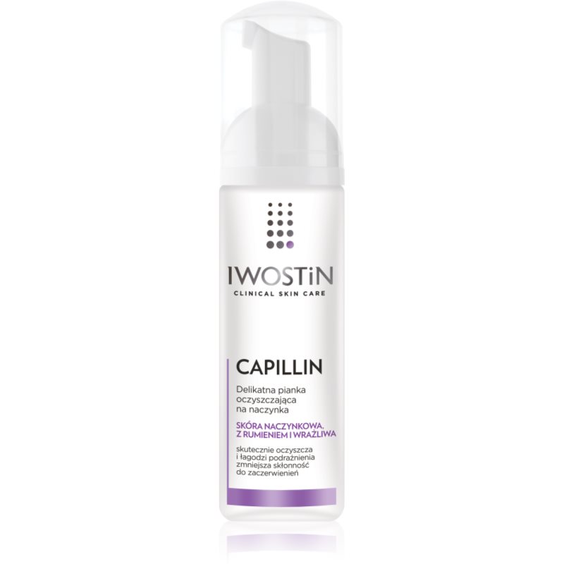 Iwostin Capillin čisticí a odličovací pěna pro citlivou pleť s rozšířenými žilkami 165 ml