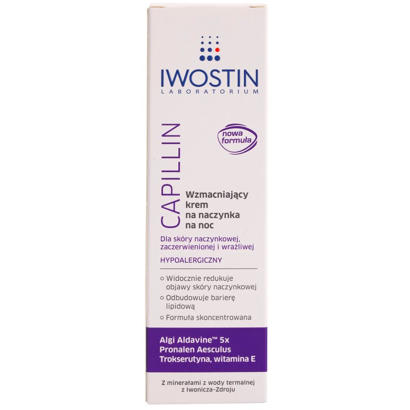 

Iwostin Capillin зміцнюючий нічний крем проти куперозу
