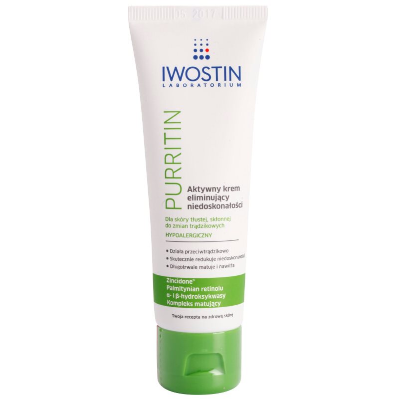 

Iwostin Purritin активний денний крем проти недосконалостей шкіри