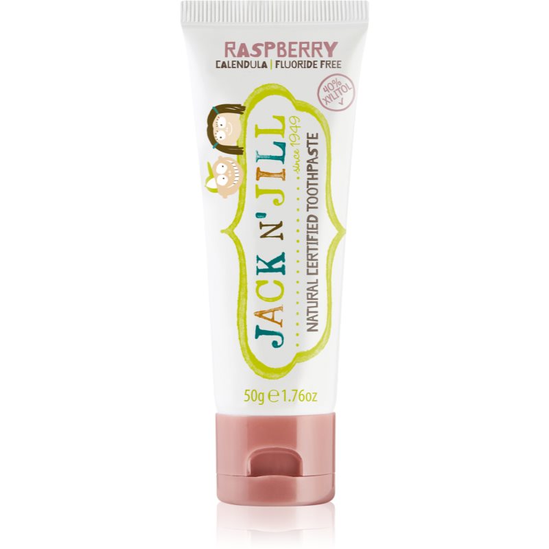 Jack N’ Jill Natural pasta de dinti naturala pentru copii aroma Raspberry 50 g