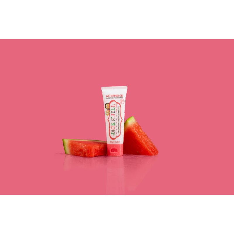 Jack N’ Jill Toothpaste Watermelon dětská zubní pasta 6m+ 50 g (obrázek 3)