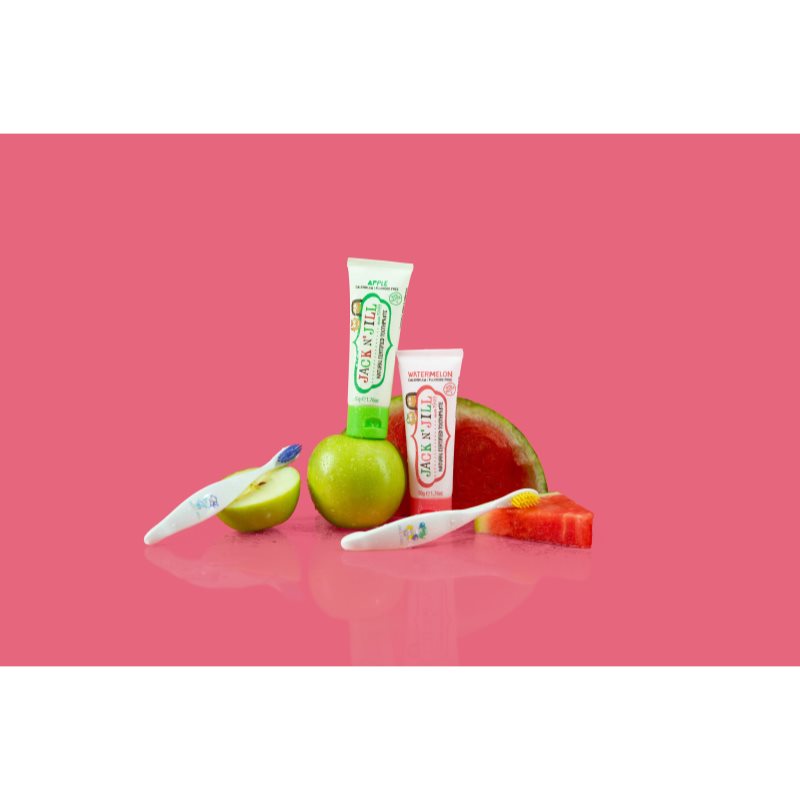Jack N’ Jill Toothpaste Watermelon dětská zubní pasta 6m+ 50 g (obrázek 4)