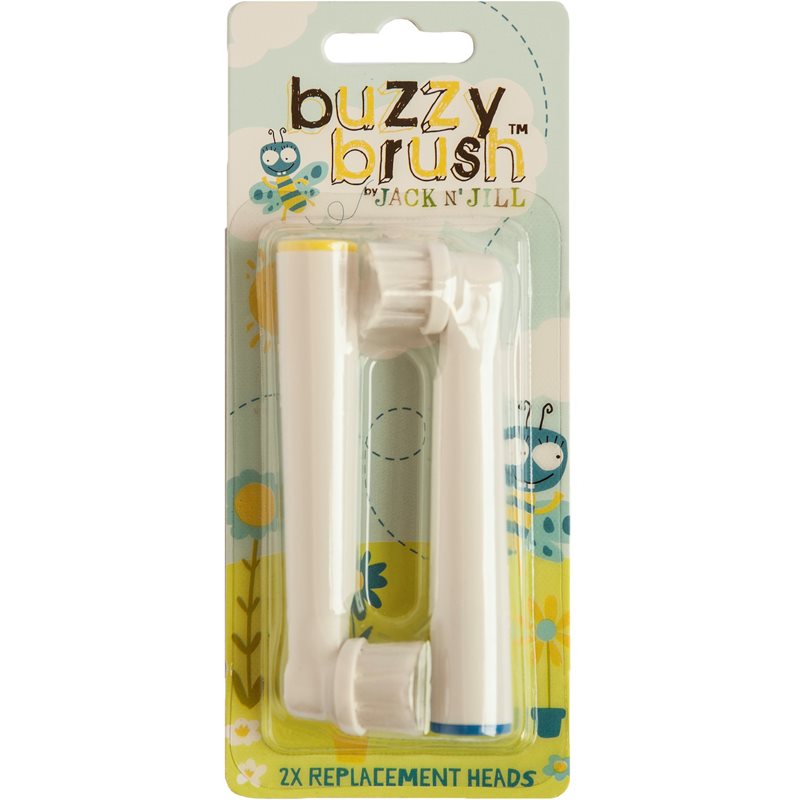 Jack N’ Jill Buzzy Brush Toothbrush Replacement Heads Buzzy Brush 2 Pc