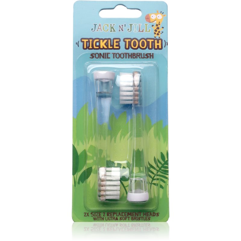 Jack N’ Jill Tickle Tooth змінні головки для зубної щітки Tickle Tooth 2 кс