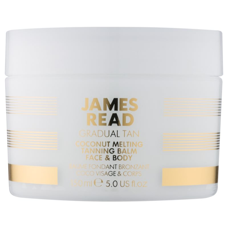 James Read Gradual Tan Coconut Melting κρέμα αυτομαυρίσματος για σώμα και πρόσωπο με έλαιο ινδοκάρυδου 150 μλ