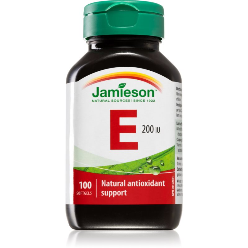 Jamieson Vitamin E 200 IU mäkké tobolky na podporu ochrany buniek pred oxidačným stresom 100 ks kúpite na Notino.sk