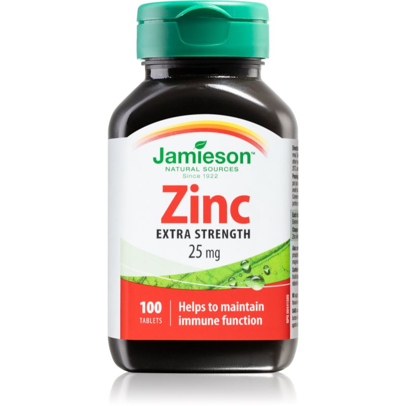 Jamieson Zinc 25 mg tablety na podporu imunitného systému, pre krásnu pleť a nechty 100 tbl kúpite na Notino.sk