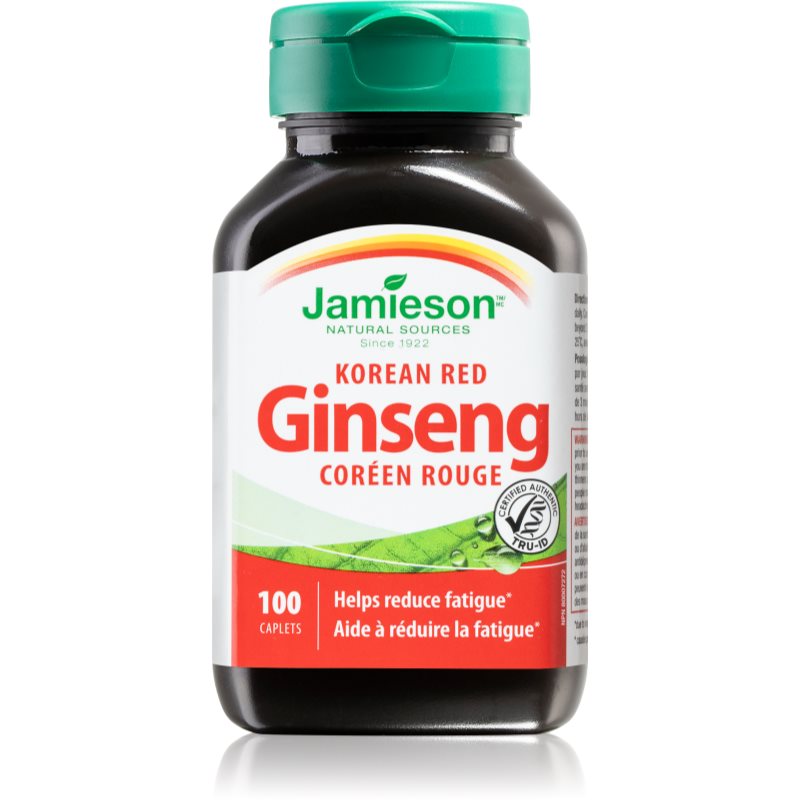 Jamieson Korean Red Ginseng tablety na podporu imunity, zníženie miery únavy a vyčerpania 100 tbl kúpite na Notino.sk