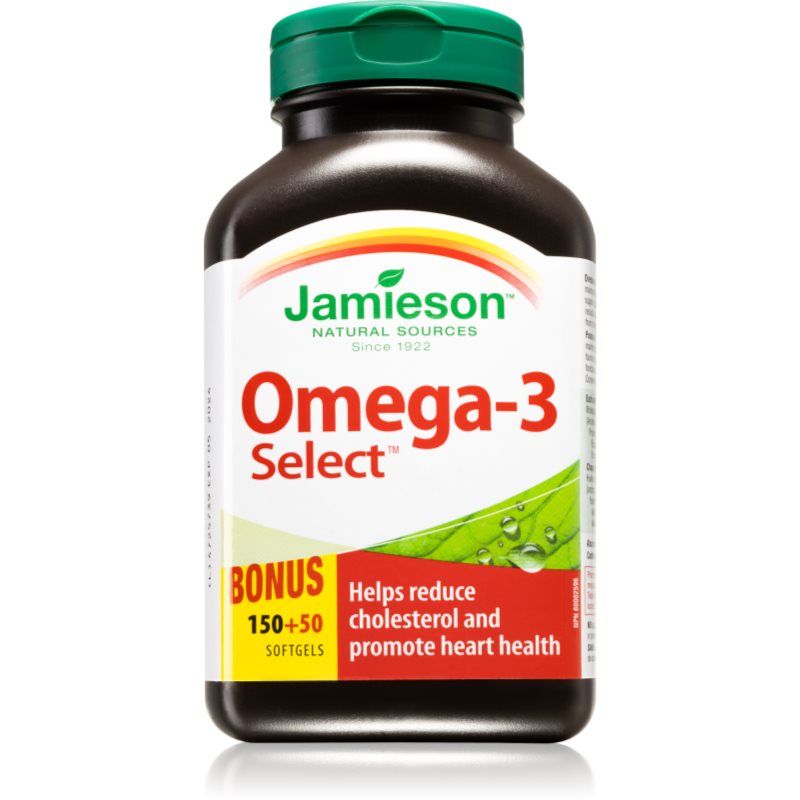 Jamieson Omega-3 Select tobolky pre normálnu činnosť srdca a mozgu 200 ks kúpite na Notino.sk