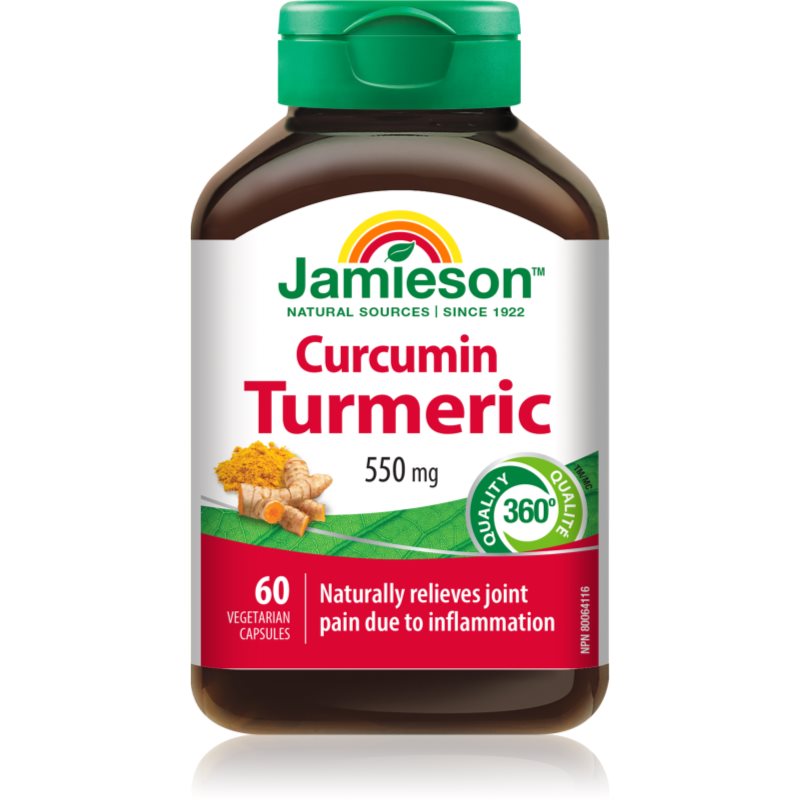 Jamieson Curcumin Turmeric 550 mg kapsuly na udržanie normálnej hladiny cholesterolu 60 cps kúpite na Notino.sk