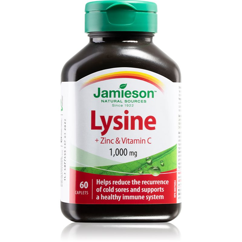 JAMIESON Lysin 1000mg se zinkem a vit.C tbl.60 koupíte na Notino.cz