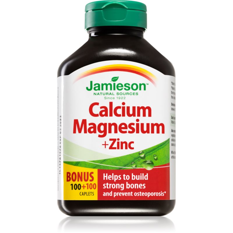 Jamieson Calcium Magnesium + Zinc tablety na podporu zdravia kostí a zubov 200 tbl kúpite na Notino.sk