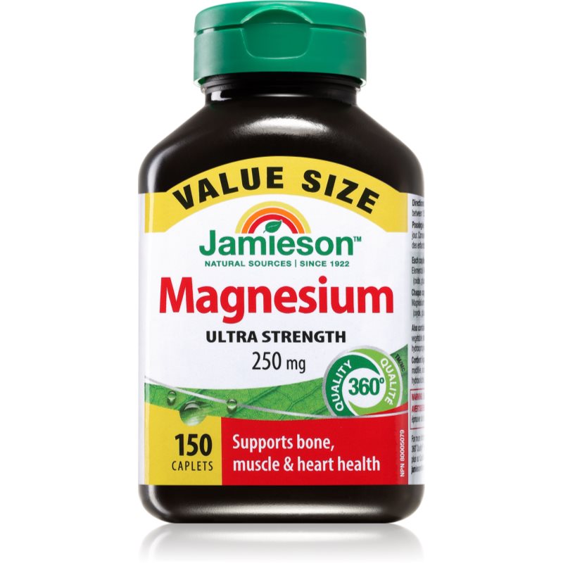 Jamieson Magnesium 250 mg tablety na podporu normálnej činnosti nervovej sústavy, svalov, zubov a zníženie únavy 150 tbl