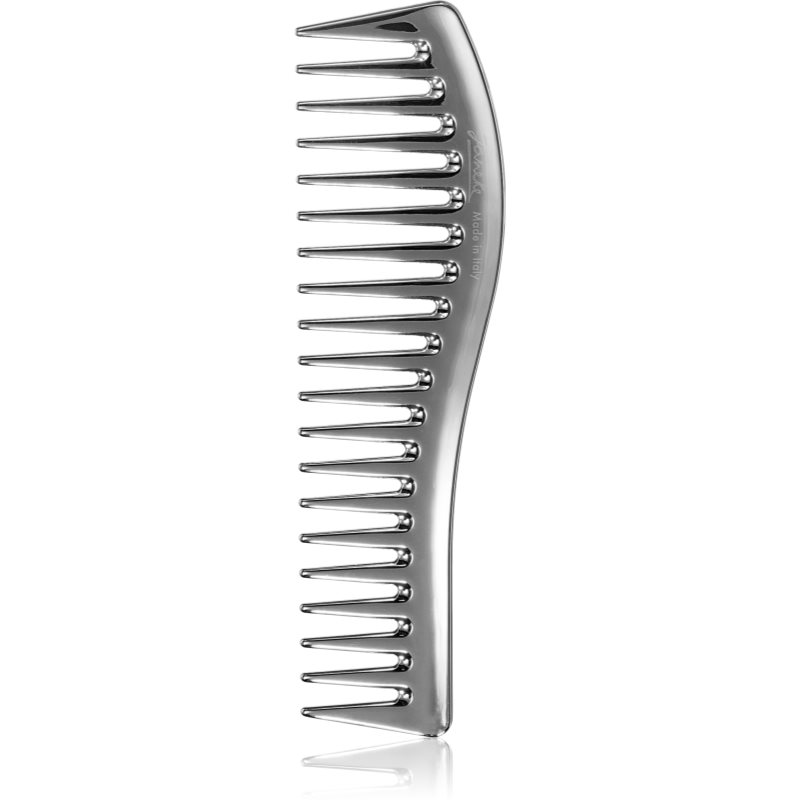 Janeke Chromium Line Wavy Comb for Gel Application hrebeň na vlasy na nanášanie gélových produktov 18,5 x 5 cm 1 ks