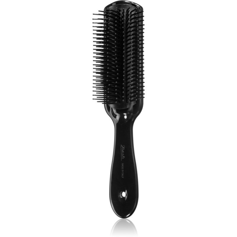 Janeke Professional Black Color Hair-Brush perie ovală pentru păr 22,5 cm