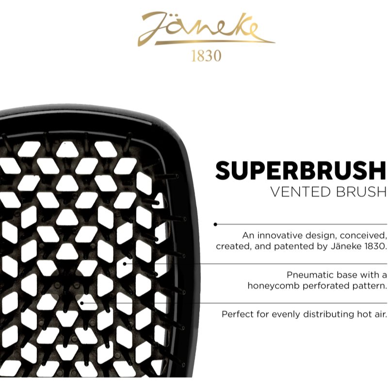 Janeke Superbrush große flache Bürste für das Haar 20,3 x 8,5 x 3,1 cm 1 St. (Bild 3)
