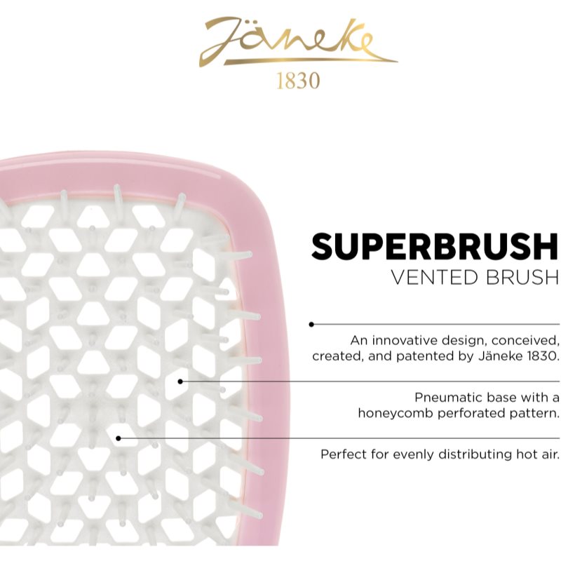 Janeke Superbrush große flache Bürste für das Haar 20,3 x 8,5 x 3,1 cm 1 St. (Bild 3)