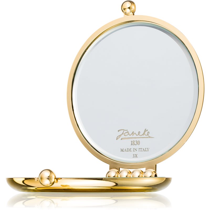 E-shop Janeke Gold Line Golden Double Mirror kosmetické zrcátko Ø 65 mm 1 ks