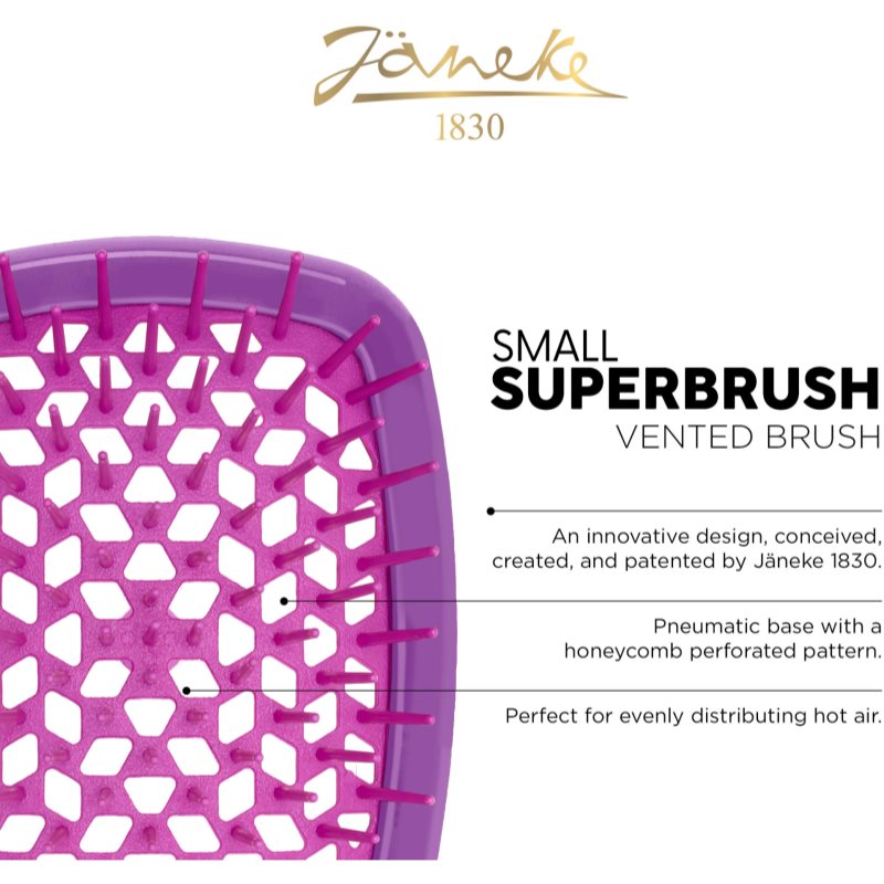 Janeke Superbrush Small perie plata mica 175 x 7 x 3 cm 1 buc