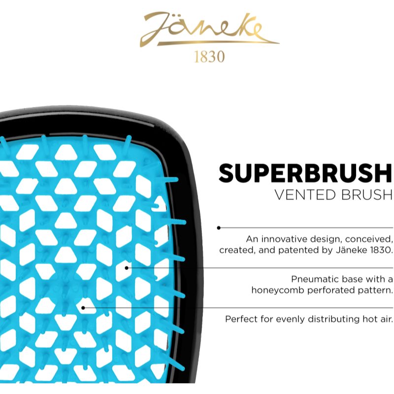 Janeke Superbrush große flache Bürste für das Haar 20,3 x 8,5 x 3,1 cm 1 St. (Bild 3)