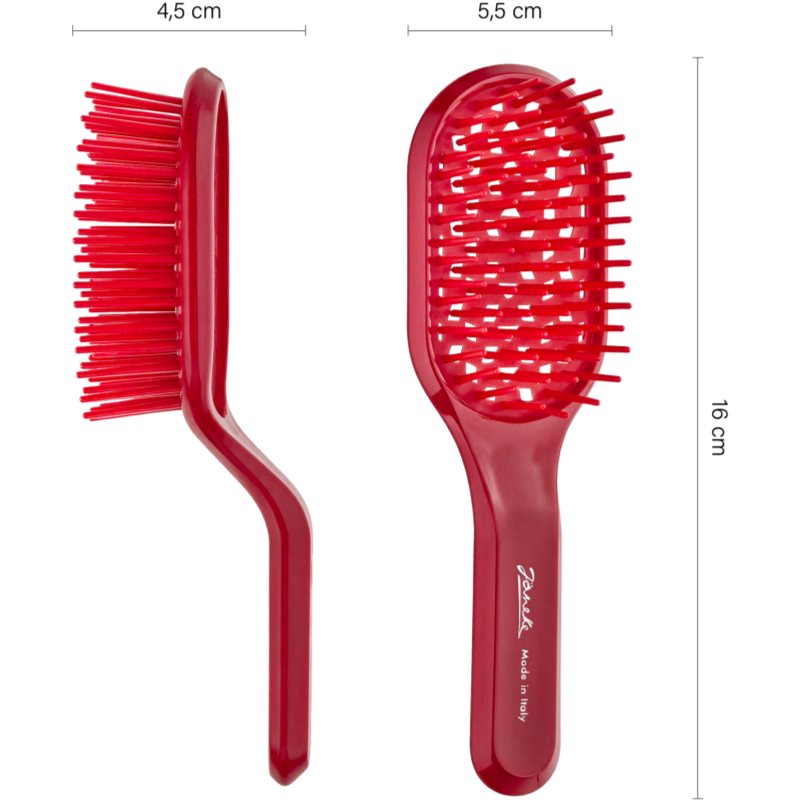 Janeke Curvy Vented Brush Flache Bürste für ein schnelleres Föhn-Styling 15x5 cm (Bild 2)
