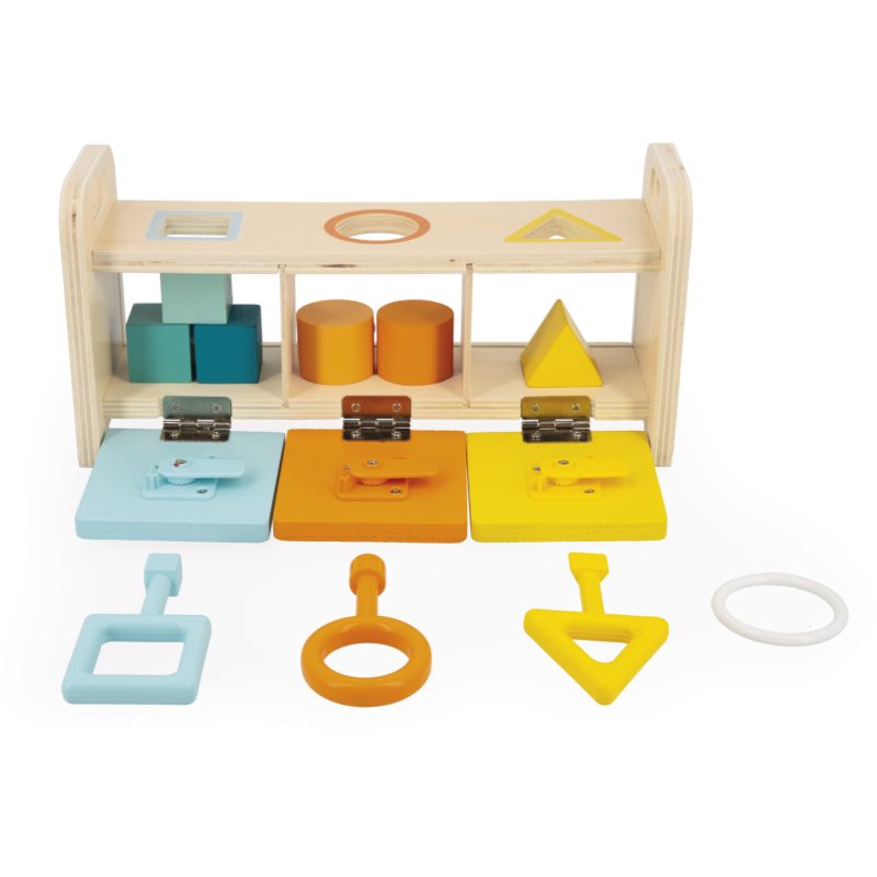 Janod Shape Sorter Box with Keys Activity Steckspielzeug 18m+ 1 St. (Bild 3)