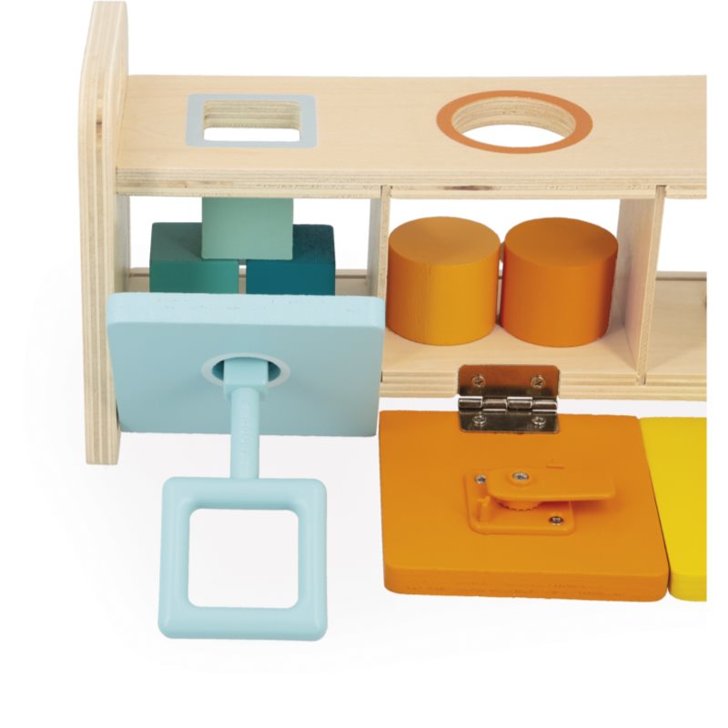Janod Shape Sorter Box with Keys Activity Steckspielzeug 18m+ 1 St. (Bild 4)