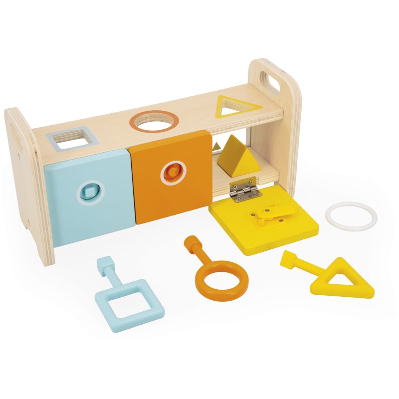 Janod Shape Sorter Box with Keys Activity Steckspielzeug 18m+ 1 St. (Bild 5)