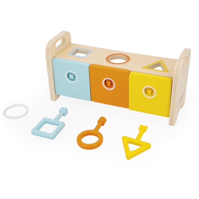 Janod Shape Sorter Box with Keys Activity Steckspielzeug 18m+ 1 St. (Bild 6)