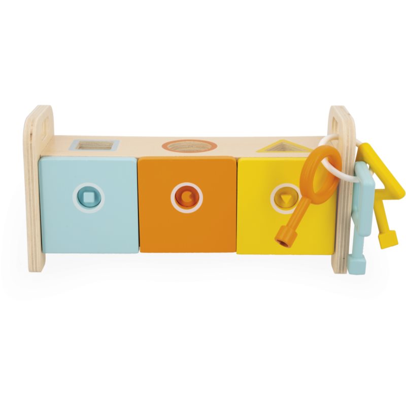 Janod Shape Sorter Box with Keys Activity Steckspielzeug 18m+ 1 St. (Bild 7)