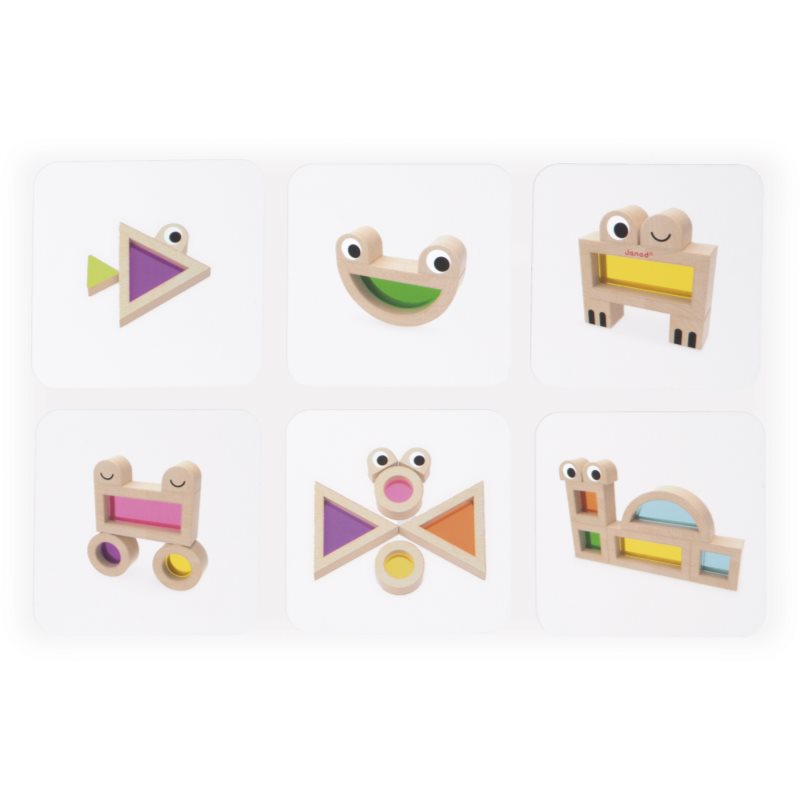 Janod Sensory Game Translucent Blocks aktivity hračka 12m+ 12 ks (obrázek 5)