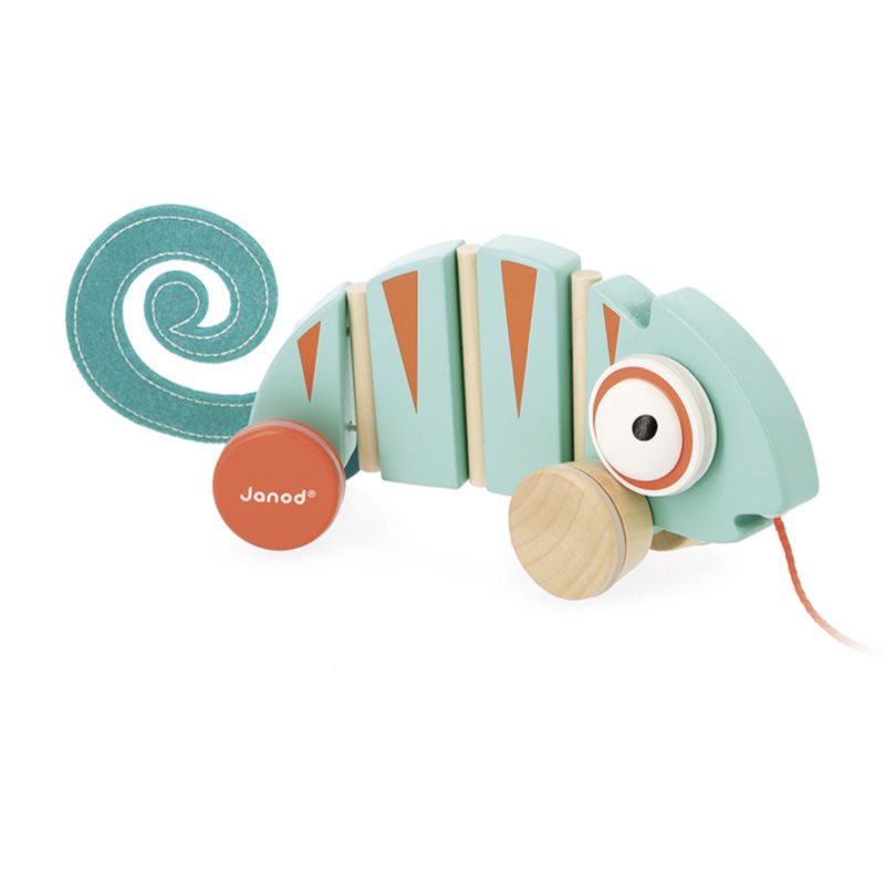 Janod Tropik Pull-Along Chameleon люлееща се играчка 12m  1 бр.