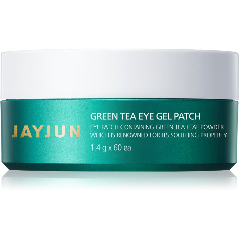 Jayjun Eye Gel Patch Green Tea гідрогелева маска для шкіри навколо очей для освітлення та зволоження 60x1,4 гр