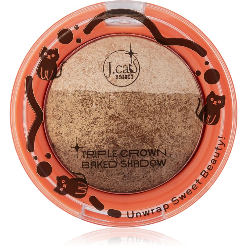 J.Cat Beauty Triple Crown dlouhotrvající oční stíny odstín 108 Baked Alaska 2.5 g