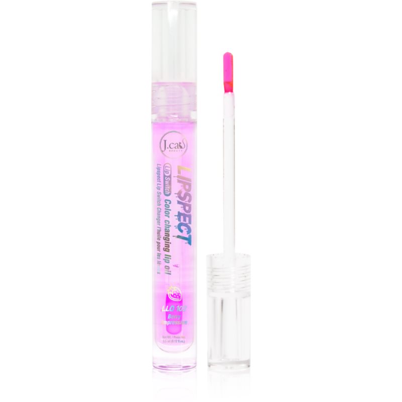 J.Cat Beauty Lipspect olej na pery s meniacou sa farbou odtieň 102 Berry Impressive 3 ml