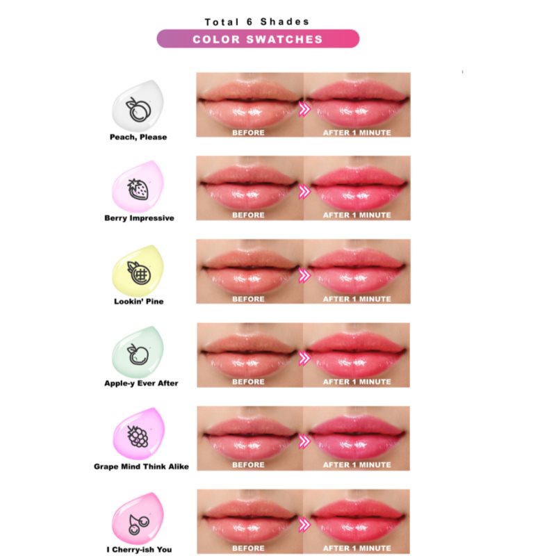 Thumbnail - J.Cat Beauty Lipspect Lippenöl mit Farbe, die sich verändert Farbton 105 Grape Minds Think Alike 3 ml