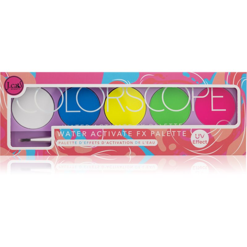 J.Cat Beauty ColorScope paletka na tvár so štetčekom odtieň 102 Bright 5 g